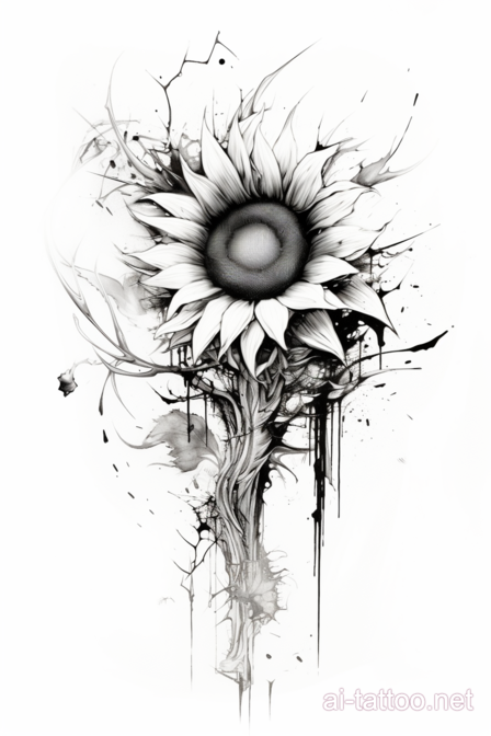  AI Sunflower Tattoo Ideas 4
